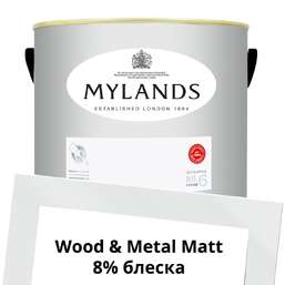 Краски Mylands Wood&Metal Paint Matt 5 л. №3 Cotton Street Краски Mylands Wood&Metal Paint Matt 5 л. №3 Cotton Street