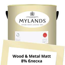 Краски Mylands Wood&Metal Paint Matt 5 л. №120 Cavendish Cream Краски Mylands Wood&Metal Paint Matt 5 л. №120 Cavendish Cream