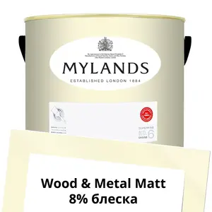 Фото Краски Mylands Wood&Metal Paint Matt 5 л. №43 Lemon Salts - 1 Краски Mylands Wood&Metal Paint Matt 5 л. №43 Lemon Salts - фото 1