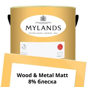 Фото Краски Mylands Wood&Metal Paint Matt 5 л. №131 Golden Square - 1 Краски Mylands Wood&Metal Paint Matt 5 л. №131 Golden Square - фото 1