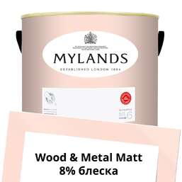 Краски Mylands Wood&Metal Paint Matt 5 л. №243 Palmerston Pink Краски Mylands Wood&Metal Paint Matt 5 л. №243 Palmerston Pink