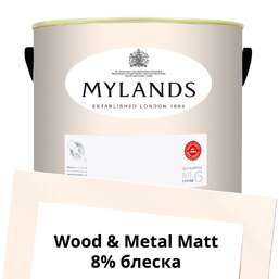 Краски Mylands Wood&Metal Paint Matt 5 л. №22 Kensington Rose Краски Mylands Wood&Metal Paint Matt 5 л. №22 Kensington Rose