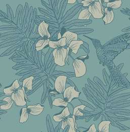 Обои 1838 Aurora 1804-117-03 Hummingbird Seafoam Обои 1838 Aurora 1804-117-03 Hummingbird Seafoam