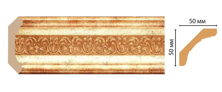 Фото Лепнина Decomaster Карниз потолочный 167-126 - 1 Лепнина Decomaster Карниз потолочный 167-126 - фото 1