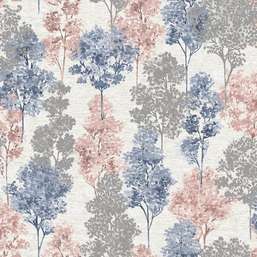 Обои Holden Decor Elements 90381 Whinfell Trees Coral Navy Обои Holden Decor Elements 90381 Whinfell Trees Coral Navy