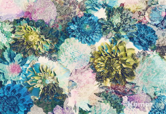 Komar 368x254 8-941 Frisky Flowers