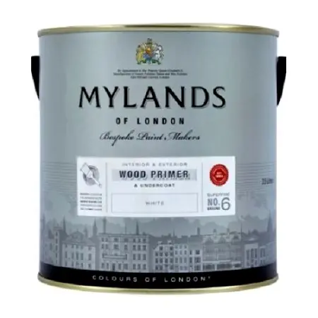 Фото Краски Mylands Грунт для дерева Wood Primer&Undercoat White 5 л. - 1 Краски Mylands Грунт для дерева Wood Primer&Undercoat White 5 л. - фото 1