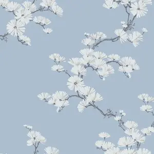 Фото Обои Paper Ink Navy Grey&White BL70512 - 1 Обои Paper Ink Navy Grey&White BL70512 - фото 1