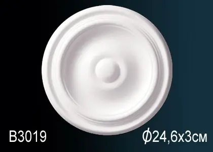 Фото Лепнина Перфект Розетка потолочная B3019 - 1 Лепнина Перфект Розетка потолочная B3019 - фото 1
