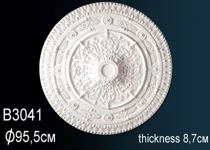 Фото Лепнина Перфект Розетка потолочная B3041 - 1 Лепнина Перфект Розетка потолочная B3041 - фото 1