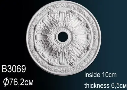 Фото Лепнина Перфект Розетка потолочная B3069 - 1 Лепнина Перфект Розетка потолочная B3069 - фото 1
