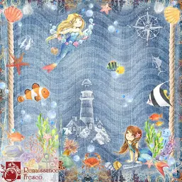 Renaissance Fresco d025-A Renaissance Fresco d025-A