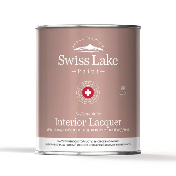 Фото Краски Swiss Lake Лак Interior Lacquer для внутренней отделки глянцевый 0,9 л. - 1 Краски Swiss Lake Лак Interior Lacquer для внутренней отделки глянцевый 0,9 л. - фото 1