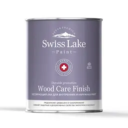 Swiss Lake Лак лессирующий Wood Care Finish для внутренних и наружных работ 0,9 л. Swiss Lake Лак лессирующий Wood Care Finish для внутренних и наружных работ 0,9 л.