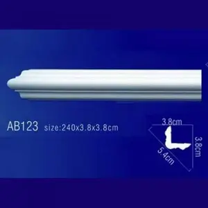 Фото Лепнина Перфект AB123 Плинтус потолочный без орнамента - 1 Лепнина Перфект AB123 Плинтус потолочный без орнамента - фото 1