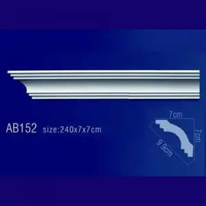 Фото Лепнина Перфект AB152 Плинтус потолочный без орнамента - 1 Лепнина Перфект AB152 Плинтус потолочный без орнамента - фото 1