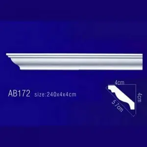 Фото Лепнина Перфект AB172 Плинтус потолочный без орнамента - 1 Лепнина Перфект AB172 Плинтус потолочный без орнамента - фото 1