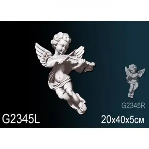 Фото Лепнина Перфект Декоративный элемент G2345L Ангелочек - 1 Лепнина Перфект Декоративный элемент G2345L Ангелочек - фото 1