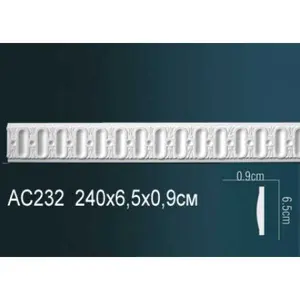 Фото Лепнина Перфект Молдинг с рисунком AC232 - 1 Лепнина Перфект Молдинг с рисунком AC232 - фото 1