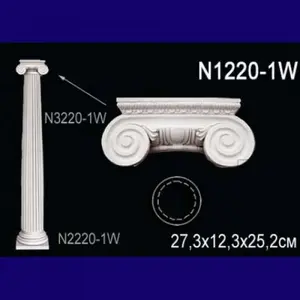 Фото Лепнина Перфект N1220-1 Капитель полуколонны - 1 Лепнина Перфект N1220-1 Капитель полуколонны - фото 1