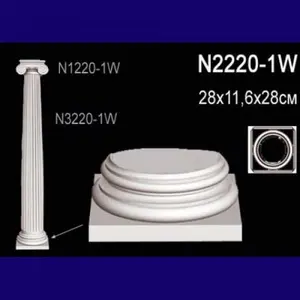 Фото Лепнина Перфект N2220-1 Основание полуколонны - 1 Лепнина Перфект N2220-1 Основание полуколонны - фото 1