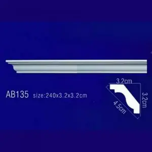 Фото Лепнина Перфект Плинтус потолочный без орнамента Гибкий AB135F - 1 Лепнина Перфект Плинтус потолочный без орнамента Гибкий AB135F - фото 1