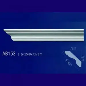 Фото Лепнина Перфект Плинтус потолочный без орнамента Гибкий AB153F - 1 Лепнина Перфект Плинтус потолочный без орнамента Гибкий AB153F - фото 1