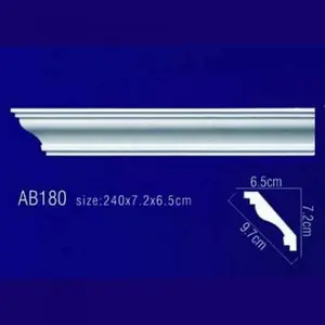 Фото Лепнина Перфект Плинтус потолочный без орнамента Гибкий AB180F - 1 Лепнина Перфект Плинтус потолочный без орнамента Гибкий AB180F - фото 1