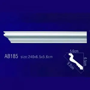 Фото Лепнина Перфект Плинтус потолочный без орнамента Гибкий AB185F - 1 Лепнина Перфект Плинтус потолочный без орнамента Гибкий AB185F - фото 1