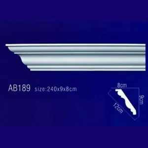 Фото Лепнина Перфект Плинтус потолочный без орнамента Гибкий AB189F - 1 Лепнина Перфект Плинтус потолочный без орнамента Гибкий AB189F - фото 1