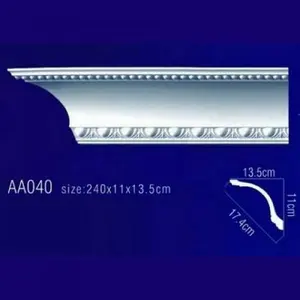Фото Лепнина Перфект потолочный плинтус с орнаментом AA040 - 1 Лепнина Перфект потолочный плинтус с орнаментом AA040 - фото 1