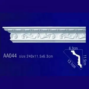 Фото Лепнина Перфект потолочный плинтус с орнаментом Гибкий AA044F - 1 Лепнина Перфект потолочный плинтус с орнаментом Гибкий AA044F - фото 1