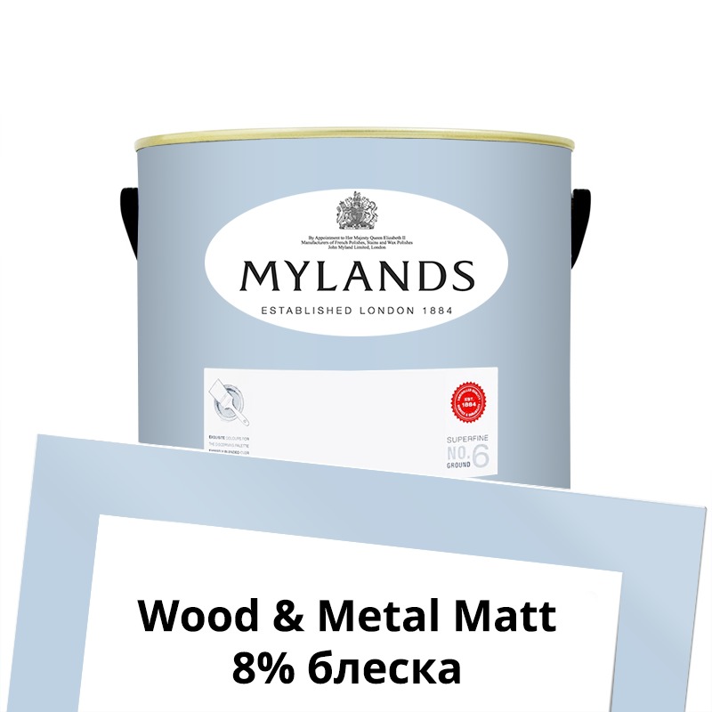 Mylands  Wood&Metal Paint Matt 2.5 . 32 Morning Blue -  1