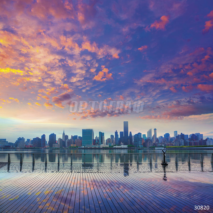 Фреска ОРТО Небоскребы 30820 Облака над Нью-Йорком (2) - фото 1