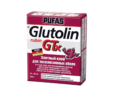 Обойный клей Pufas Glutolin GTx для тяжелых обоев Клей - фото 1