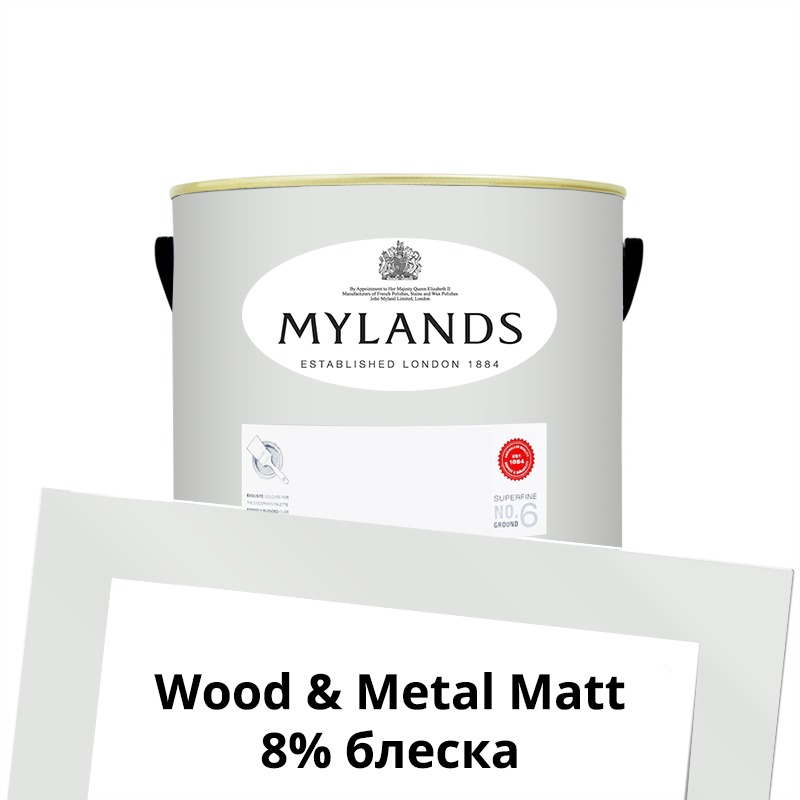 Краски Mylands  Wood&Metal Paint Matt 1 л. №2 Maugham White
