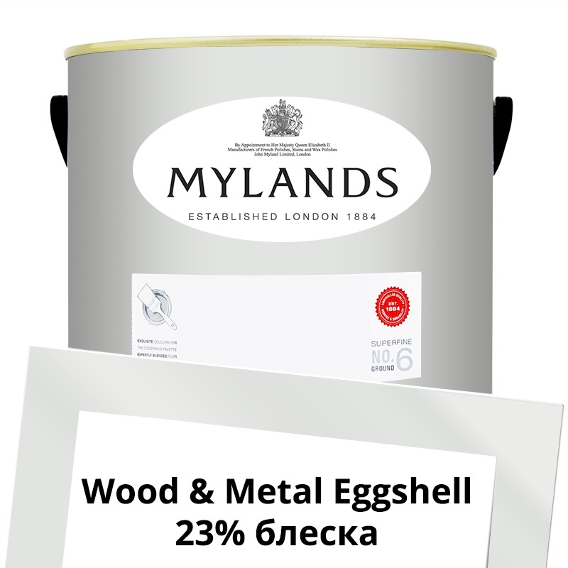 Краски Mylands  Wood&Metal Paint Eggshell 5 л. №2 Maugham White