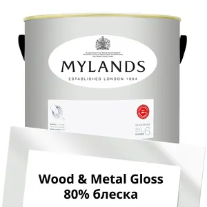 Краски Mylands  Wood&Metal Paint Gloss 5 л. №2 Maugham White - фото 1