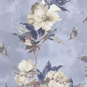  1838 Camellia 1703-108-04 Madama Butterfly Denim -  1