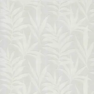  1838 Camellia 1703-113-01 Verdi Ivory Flock -  1