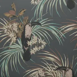  1838 Elodie 1907-135-05 Le Toucan Charcoal Swatch