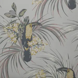  1838 Elodie 1907-135-06 Le Toucan Soft Grey Swatch -  1