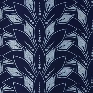  1838 Elodie 1907-139-01 Astoria Midnight Flock Swatch -  1