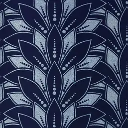  1838 Elodie 1907-139-01 Astoria Midnight Flock Swatch