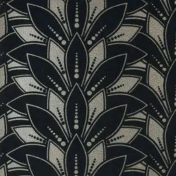  1838 Elodie 1907-139-03 Astoria Jet Flock Swatch