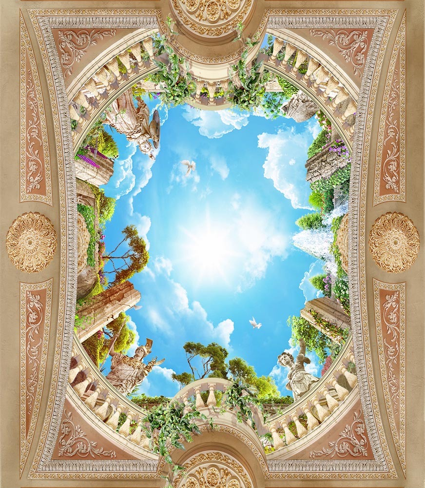 Потолок Фреска фото 10