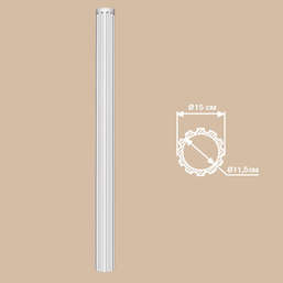 Лепнина Decomaster  DCK 02 колонна из полиуретана