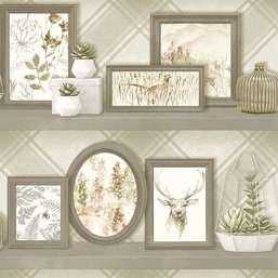  Holden Decor Kaleidoscope 90631 Aberfeldy Beige Grey