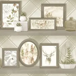  Holden Decor Kaleidoscope 90631 Aberfeldy Beige Grey