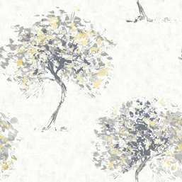  Holden Decor Kaleidoscope 90650 Beacon Fell Yellow Grey